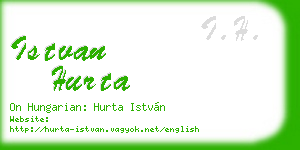 istvan hurta business card